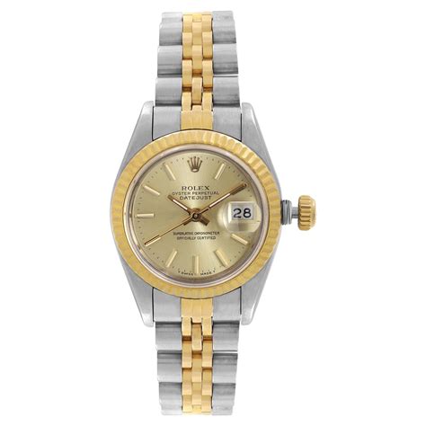 rolex lady-datejust 26 champagne dial women's watch 69173|Rolex lady Datejust fluted.